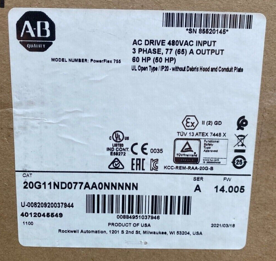 20G11ND077AA AC Drive New - ABBOT