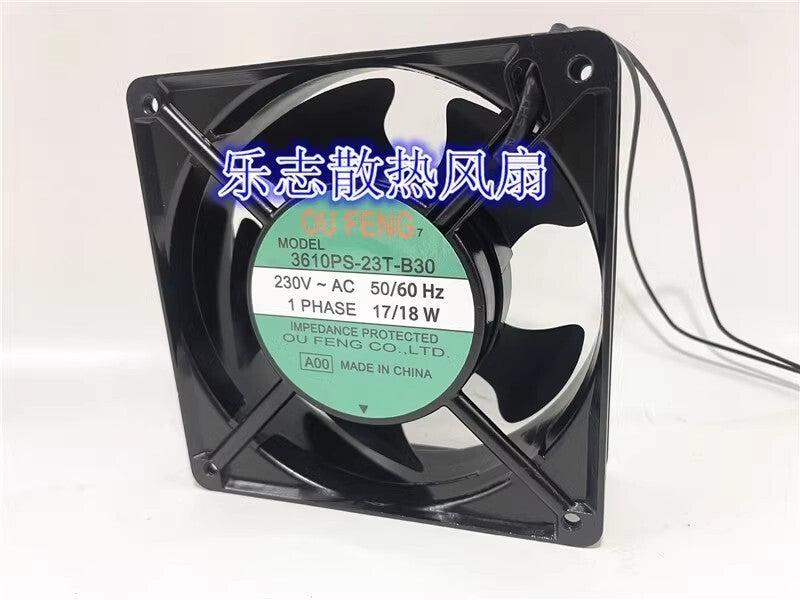 OUFENG 3610PS-23T-B30 12038 AC230V 17W/18W 12CM AC Cooling Fan