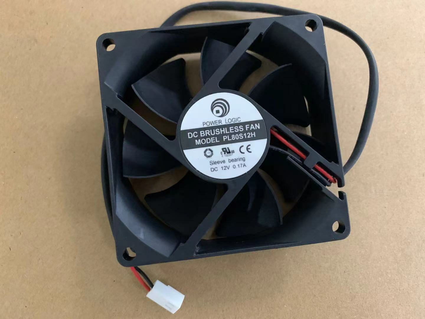 new 1pcs Power PL80S12H DC12V 0.17A 8CM 8025 cooling fan 80*80*25MM