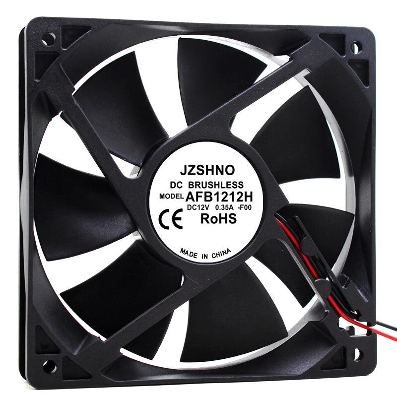JZSHNO AFB1212H 12025 DC12V 0.35A 12CM 2-Wire Ball Cooling Fan