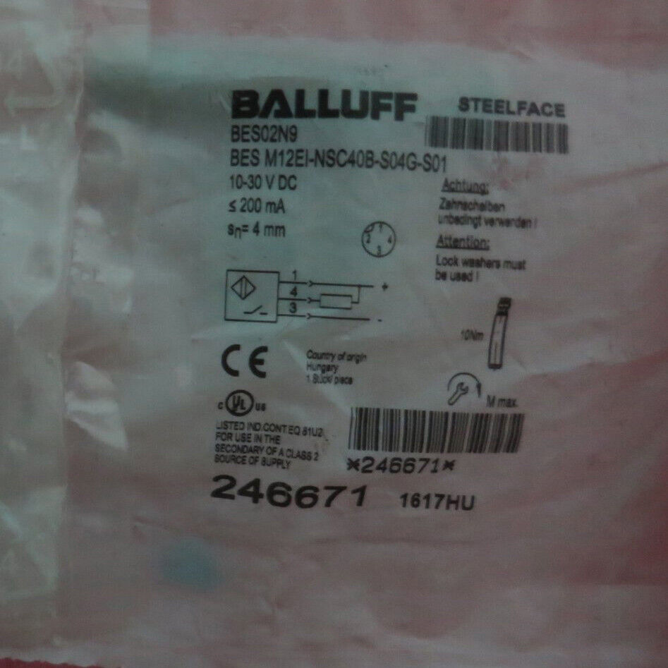 Balluff proximity switch ship M12EI-NSC40B-S04G-S01 - BALLUFF