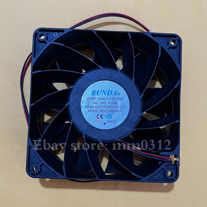RUNDA  RD1238B24D-S 24V 0.55A 12CM  large air volume inverter cooling fan
