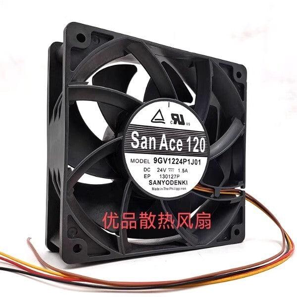 Sanyo SanAce120 9GV1224P1J01 DC24V 1.5A 120*120*38MM 4-Wire Inverter Cooling Fan