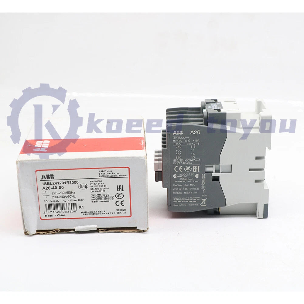 1Pcs ABB A26-40-00 220V Contactor