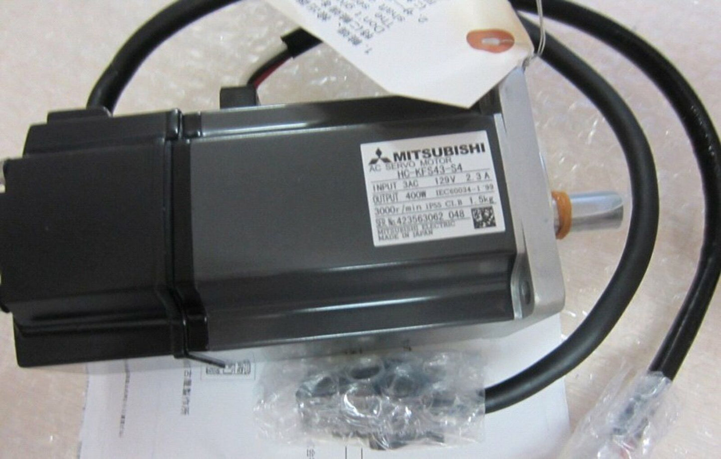 Used Mitsubishi HC-KFS43-S4 Motor - Tested Good Condition - MITSUBISHI