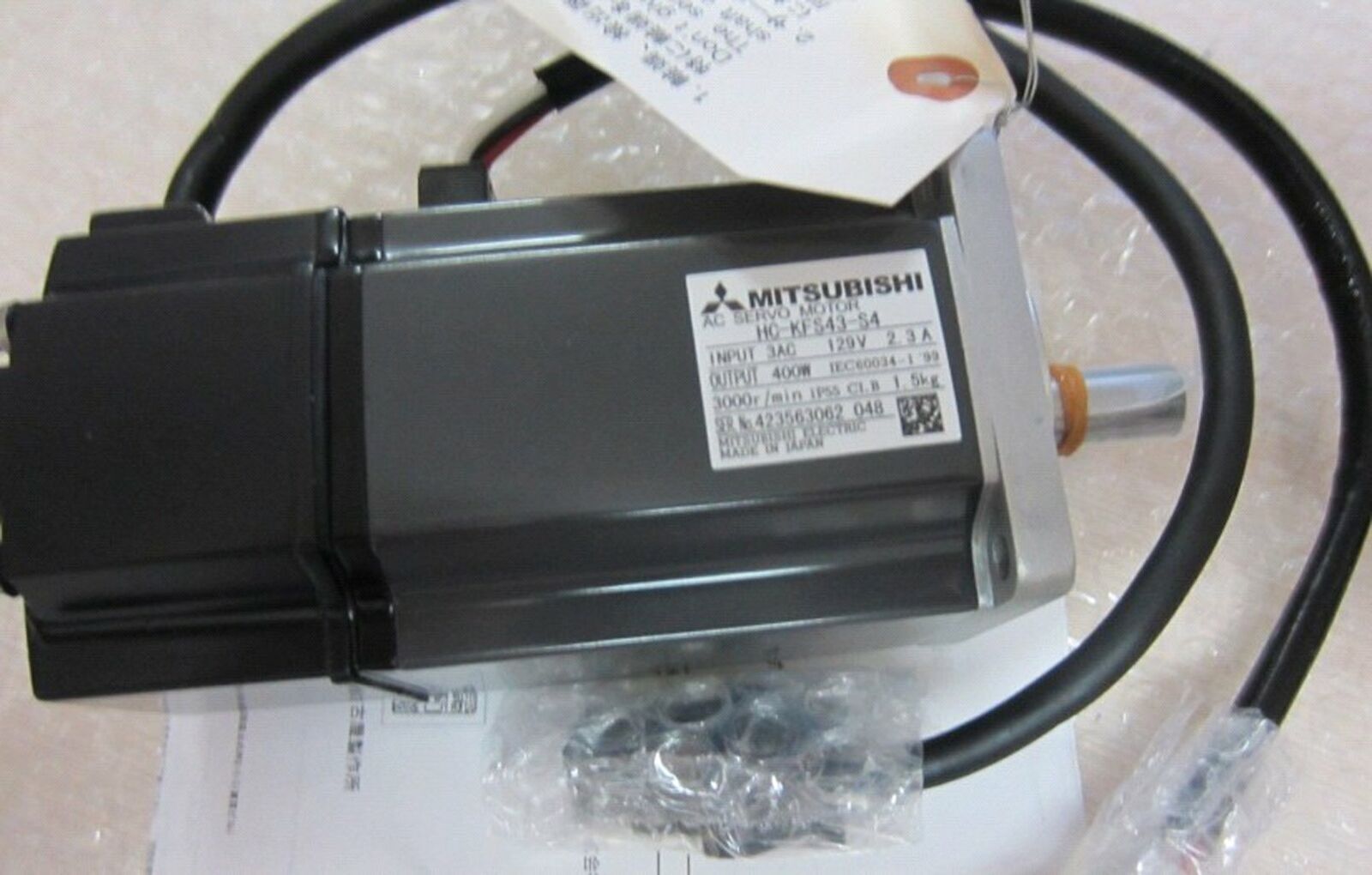 Used Mitsubishi HC-KFS43-S4 Motor - Tested Good Condition - MITSUBISHI