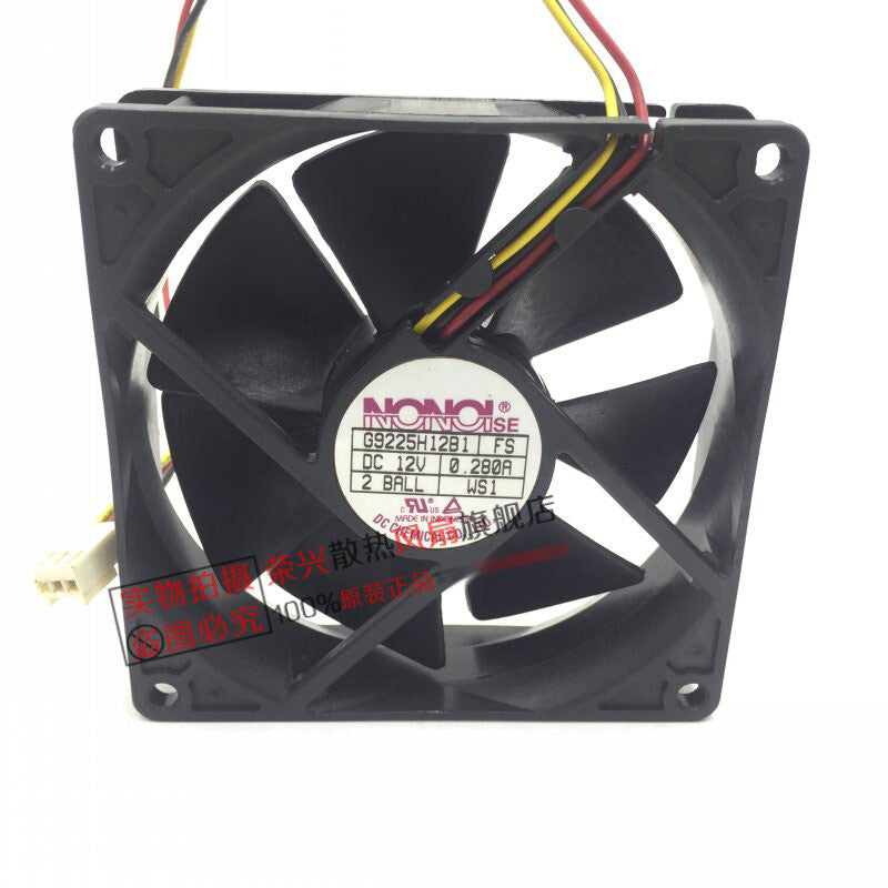 NONOL SE G9225H12B1 9025 9CM 12V 0.280A 3-wire chassis cooling fan