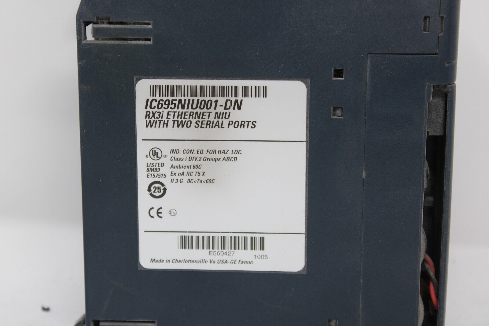 used GE Fanuc IC695NIU001-DN Ethernet NIU Module IC695NIU001 - GE FANUC