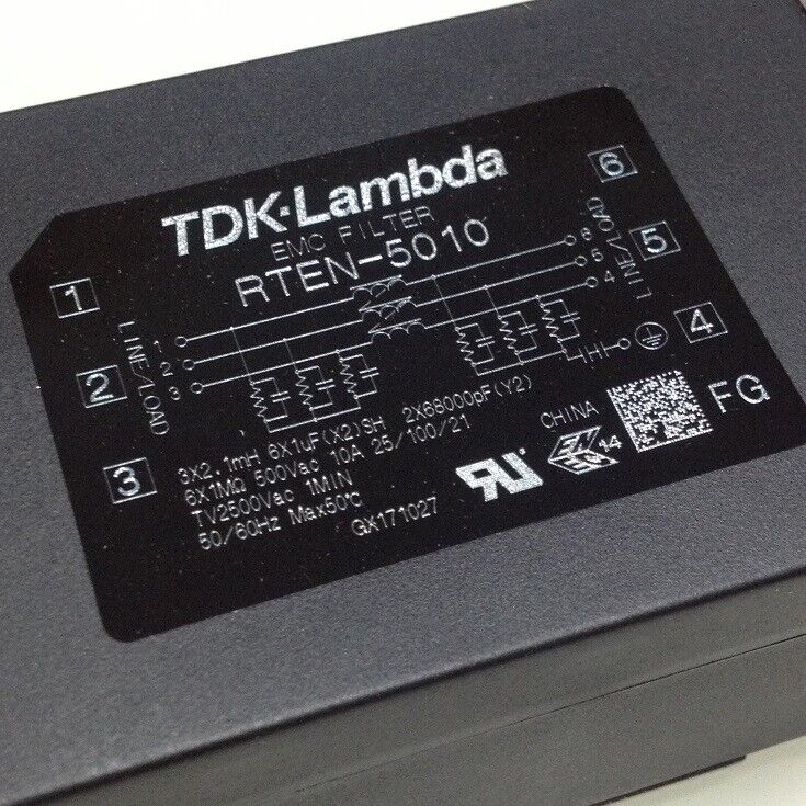 new 1pcs RTEN-5010 TDK Lambda Ultra-thin Three-phase Power Filter EMC Filter 10A - TDK