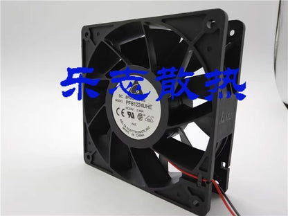 Delta PFB1224UHE 12038 24V 2.40A 12CM 2-Wire Large Airflow Inverter Cooling Fan