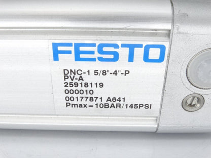 FESTO DNC-1 5/8"-4"-PPV-A Pneumatic Cylinder - FESTO