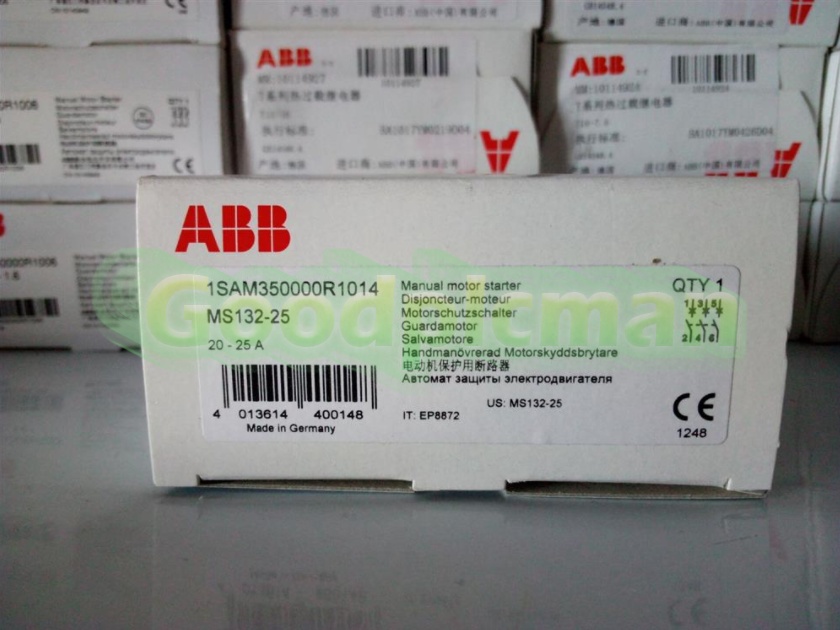 1PC ABB MS132-25 20-25A Manual Motor Starter