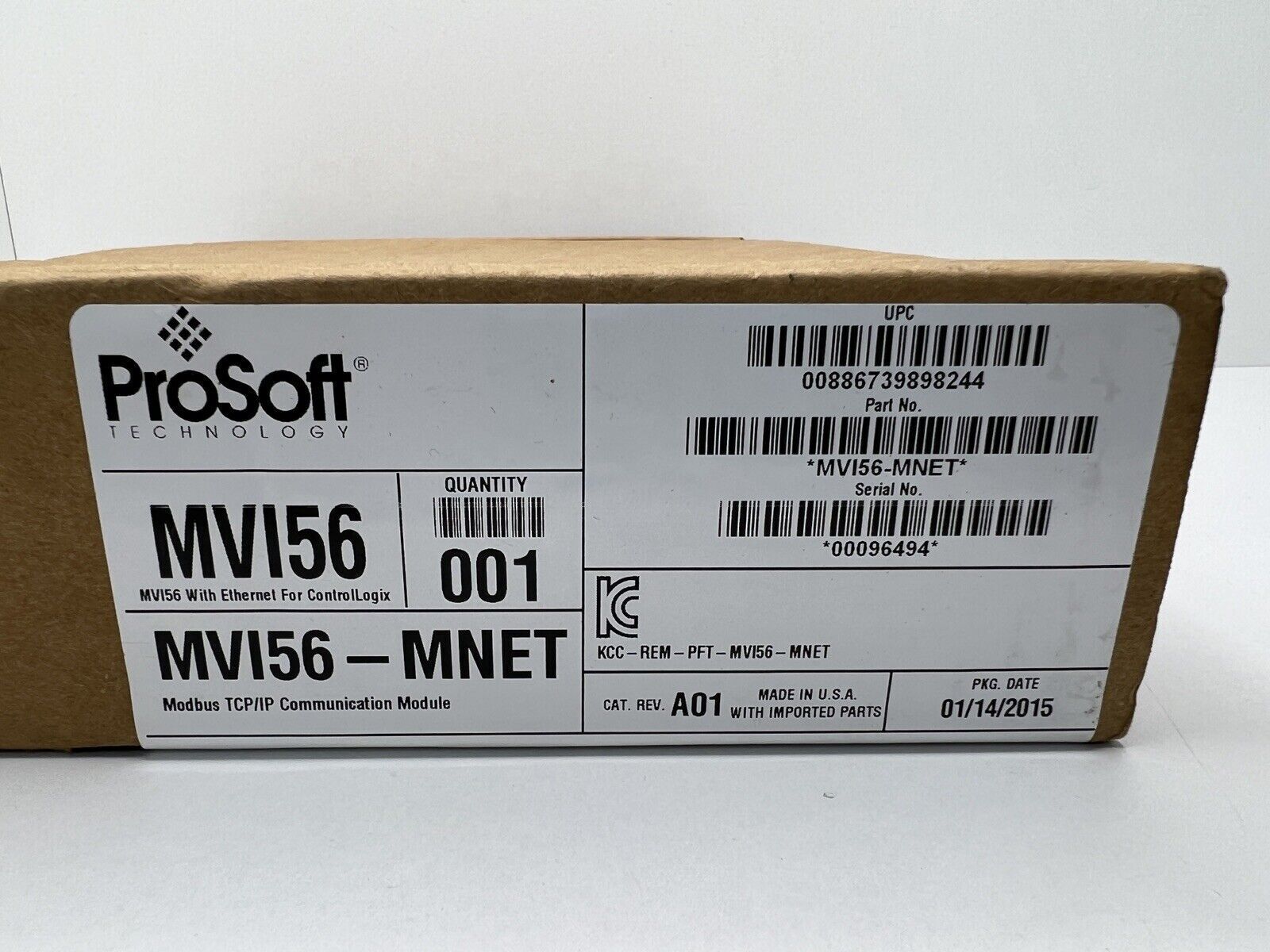 4 MVI56-MNET Modbus TCP/IP Module for VIP - VIP