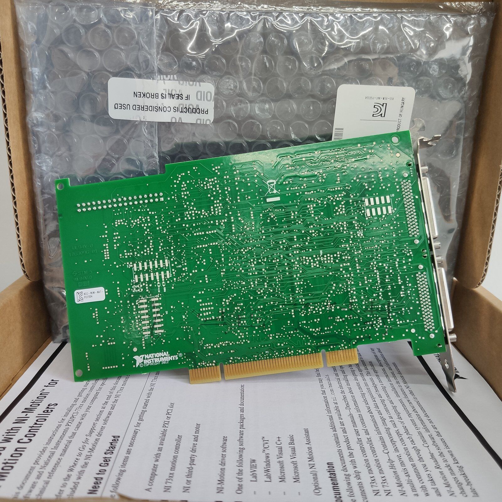 new 1PC NI PCI-7334 Stepper Motor Control Card In Box - NI
