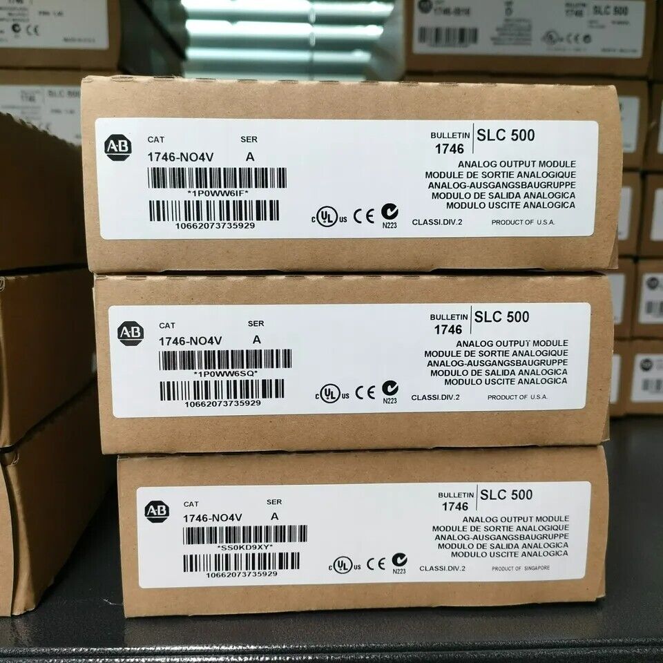 New Factory Sealed AB 1746-NO4V SLC 500 PLC Analog Output Module - FACTORY SEALED