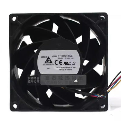 Delta THB0948AE 9238 DC48V 0.95A 9CM 4-Wire Dual Ball Cooling Fan