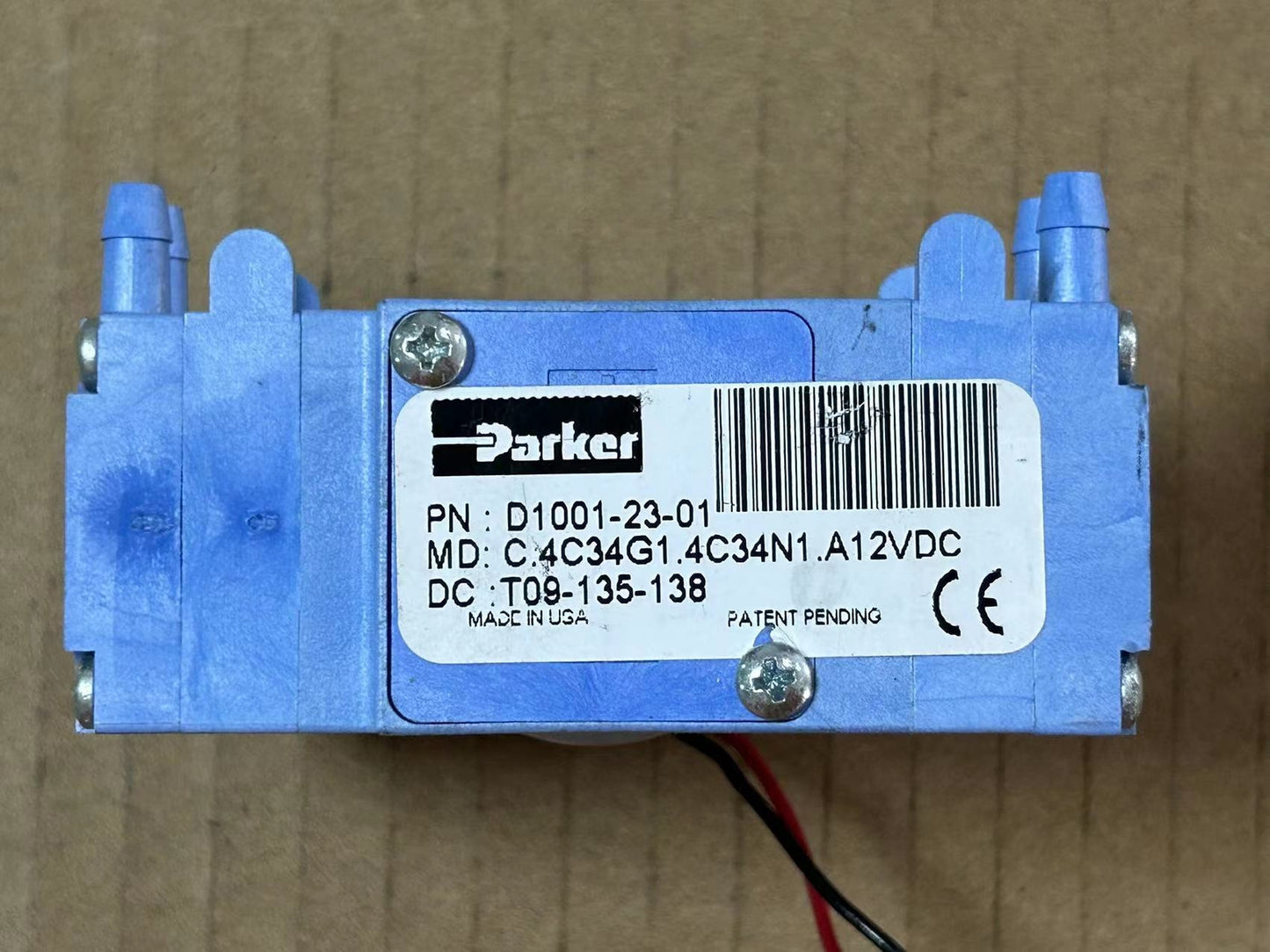 used Parker 12V D1001-23-01 Brushless Vacuum Pump Diaphragm Pump Dual Head Air Pump