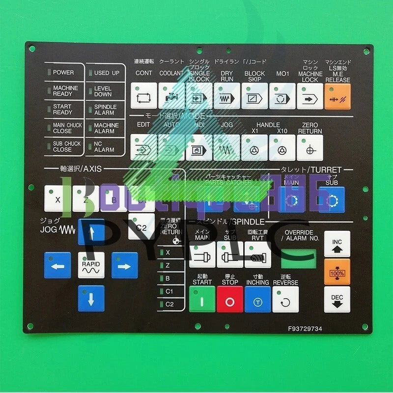Membrane Keypad FIT FOR MIYANO F93729734 Lathe Protective Film Button Film
