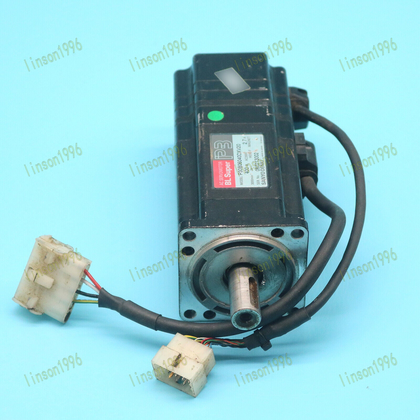 used P30B06040DXV20 servo motor tested OK for Sanyo - SANYO