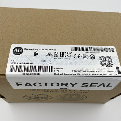 New Sealed Allen-Bradley 1769-L16ER-BB1B CompactLogix 384KB Controller - ALLEN-BRADLEY