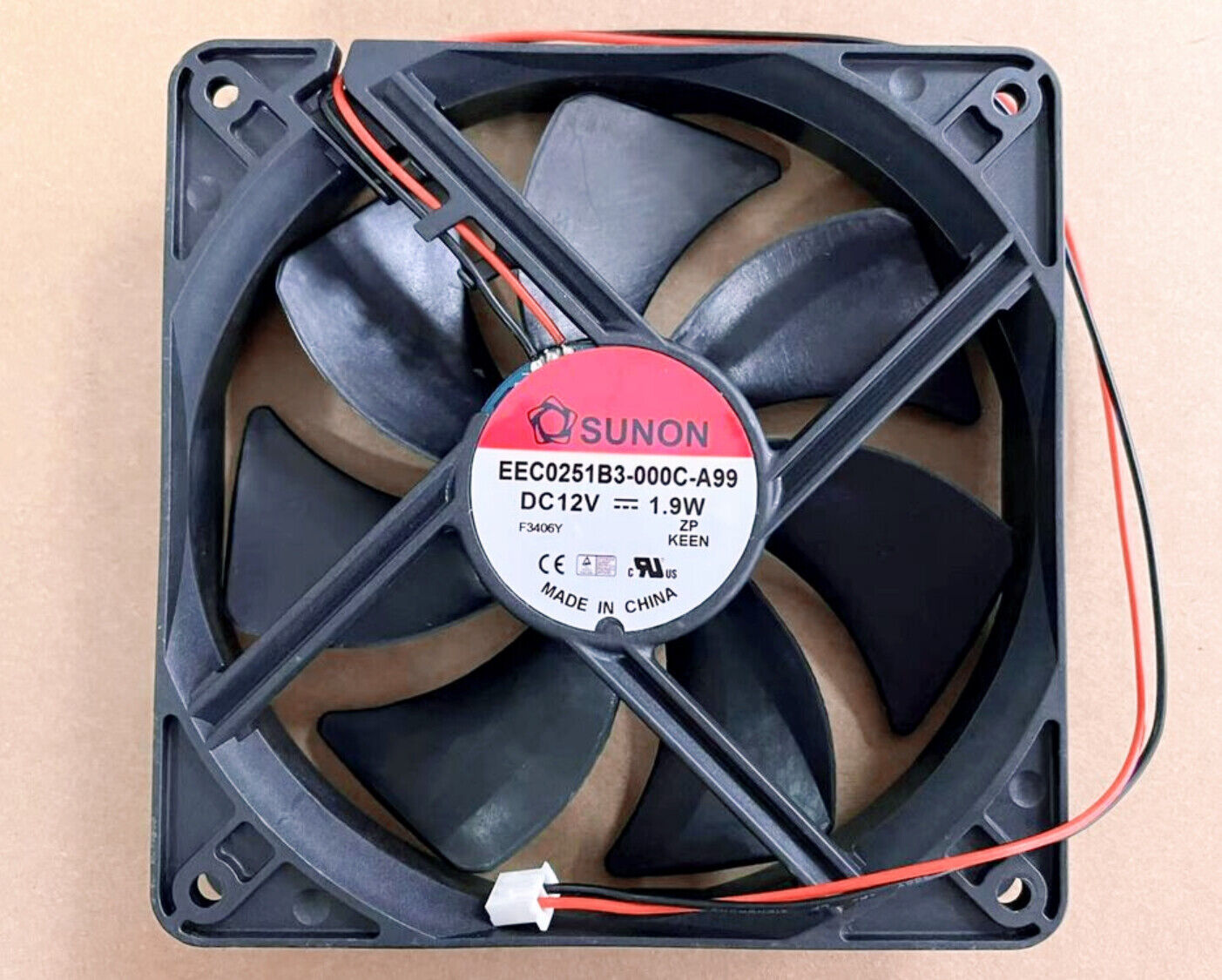 new SUNON EEC0251B3-000C-A99 cooling fan DC 12V 1.9W 12025 2pin - SUNON