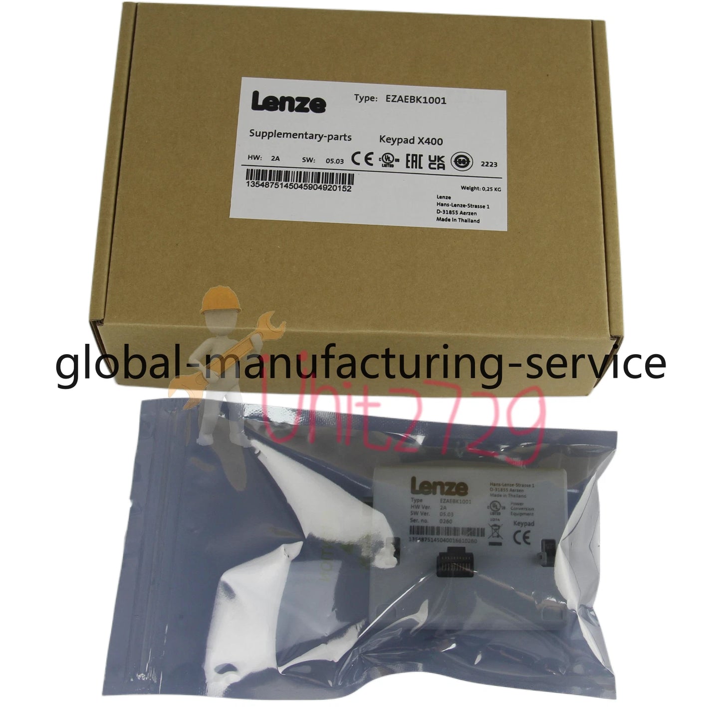1PCS Lenze EZAEBK1001 Keypad Inverter Programming Panel #ke