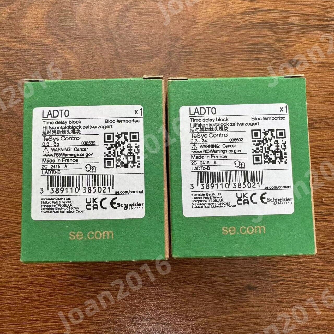 new Schneider LADT0 Contactor Time Delay Block 0.1-3s - SCHNEIDER