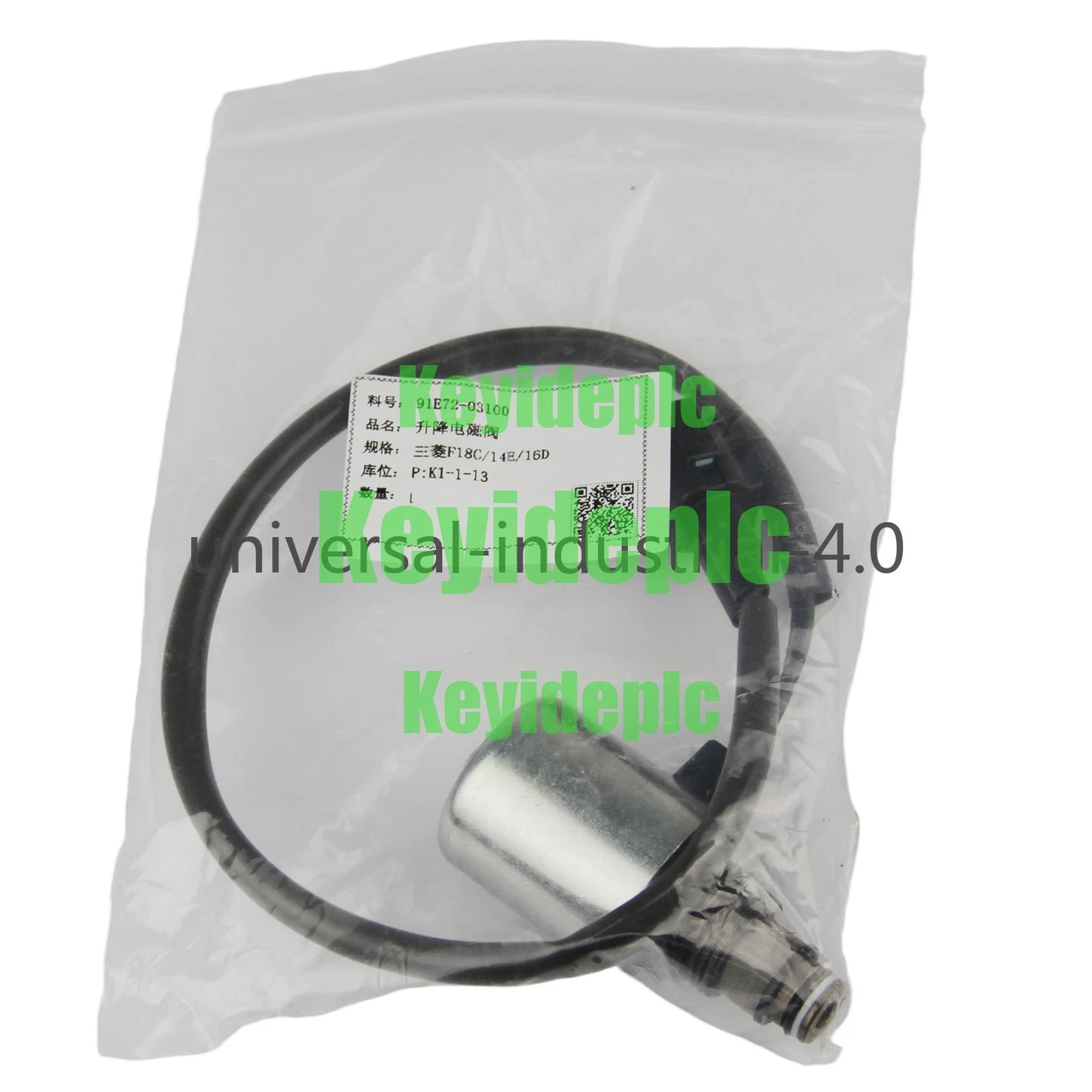 91E72-03100 Hydraulic Solenoid Valve for Mitsubishi F14E F16D F18C CAT 2C4000 #k