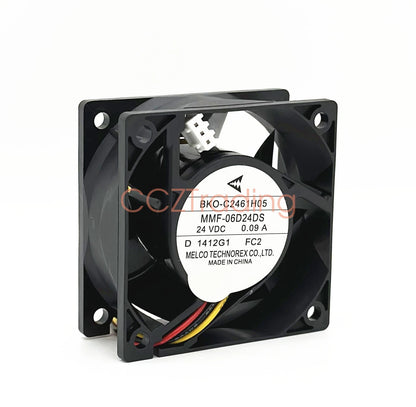 BKO-C2461H05 MMF-06D24DS-FC2 Inverter Cooling Fan DC24V 0.09A 60x60x25mm 3PinA2