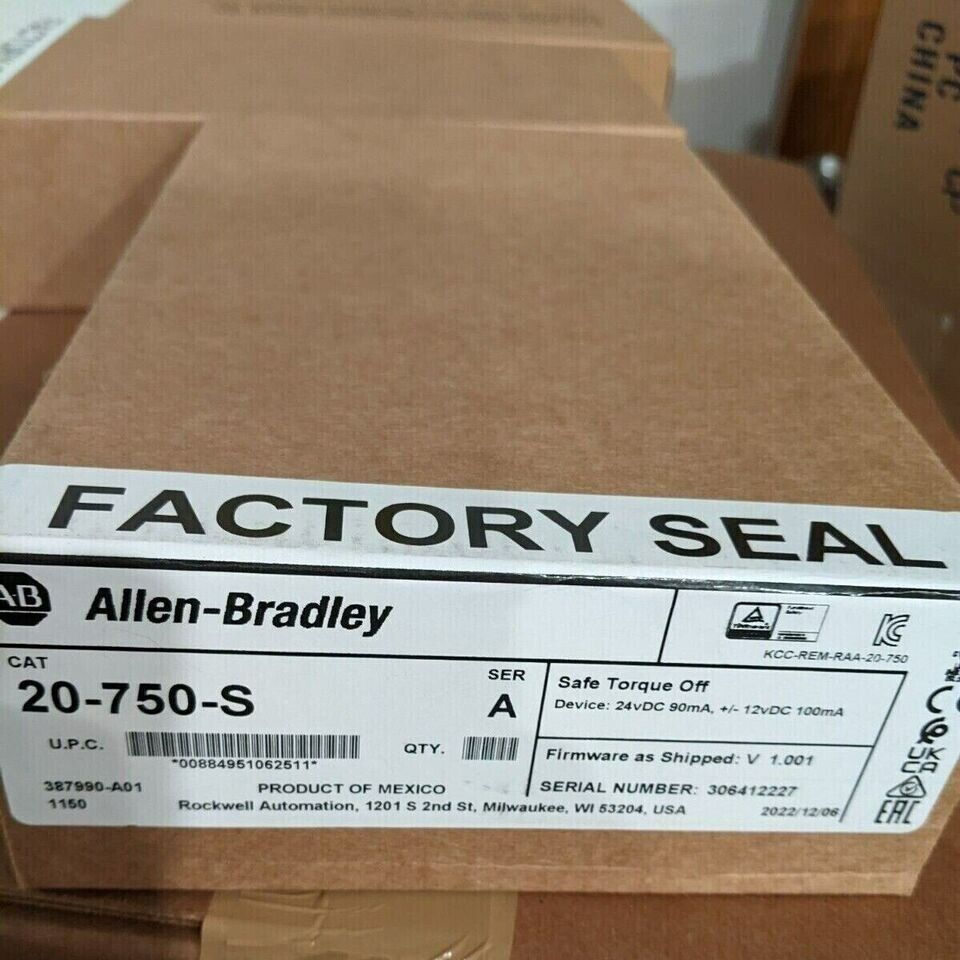 New Sealed Allen Bradley 20-750-S A PowerFlex 750 Safe Torque Off Option Module - ALLEN BRADLEY