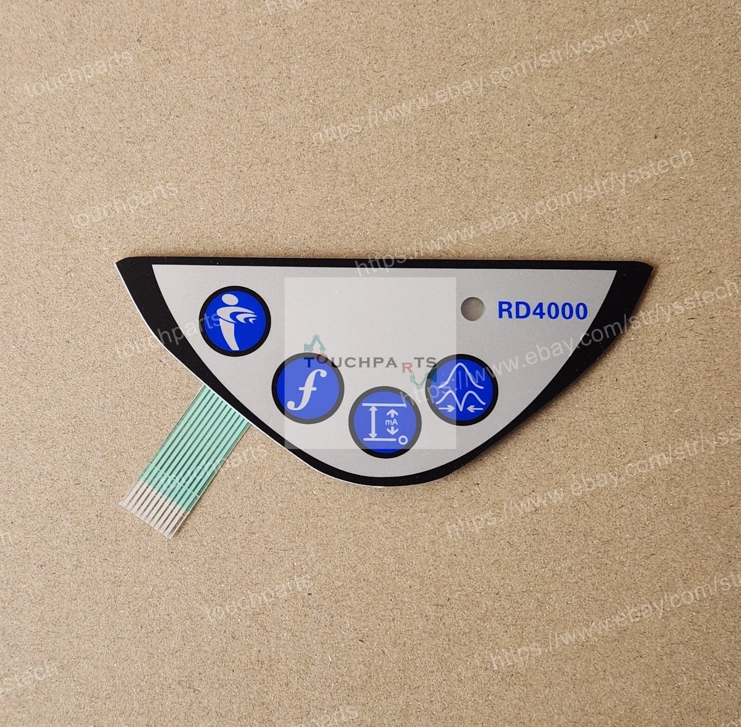 Keypad Membrane Overlay for Radiodetection SPX RD4000 Cable Pipe Locator