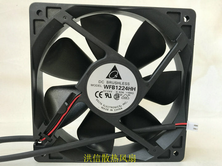new 1pcs Delta WFB1224HH 12025 24V 0.32A 12CM double ball inverter cooling fan 2pin