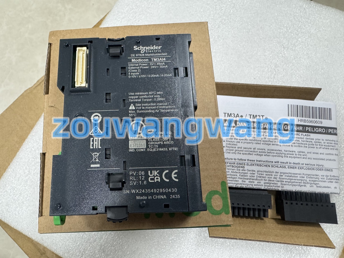 new TM3AI4 module controller, of TM3AI4