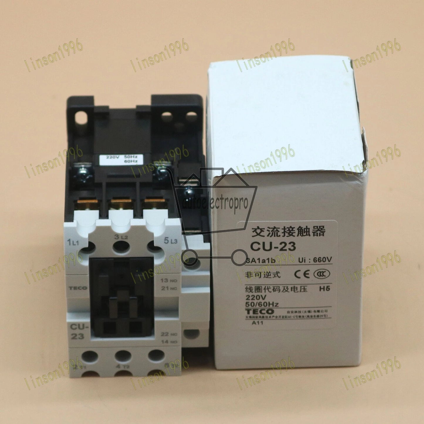 TECO CU-23 CU23 220VAC AC Contactor FREE SHIPPING