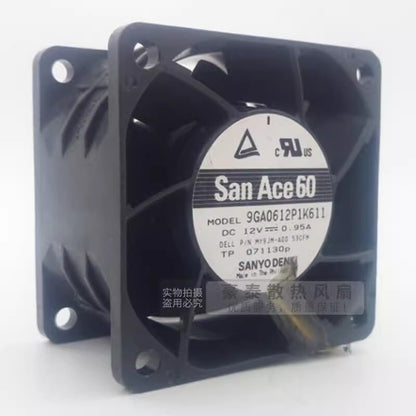 Sanyo 9GA0612P1K611 6038 DC12V 0.95A 6CM 4-Pin PWM Server Cooling Fan