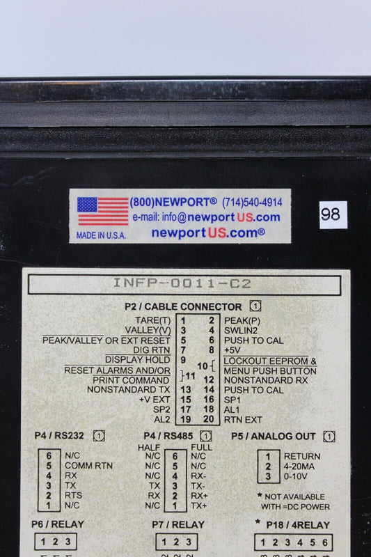 used port Electronics INFP-0011-C2 Digital Panel Meter - INFP