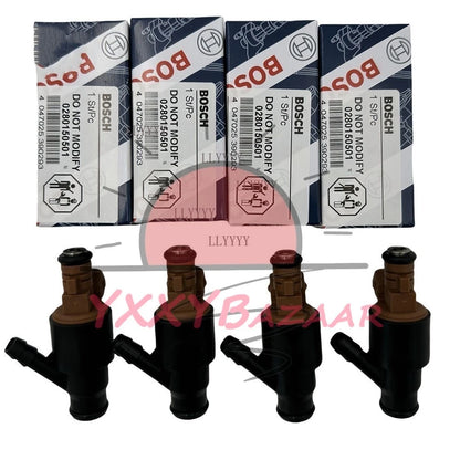 4x OEM Bosch Fuel Injectors 0280150501 for 94 - 99 BMW 318i 318ti 318is Z3 l4 CA