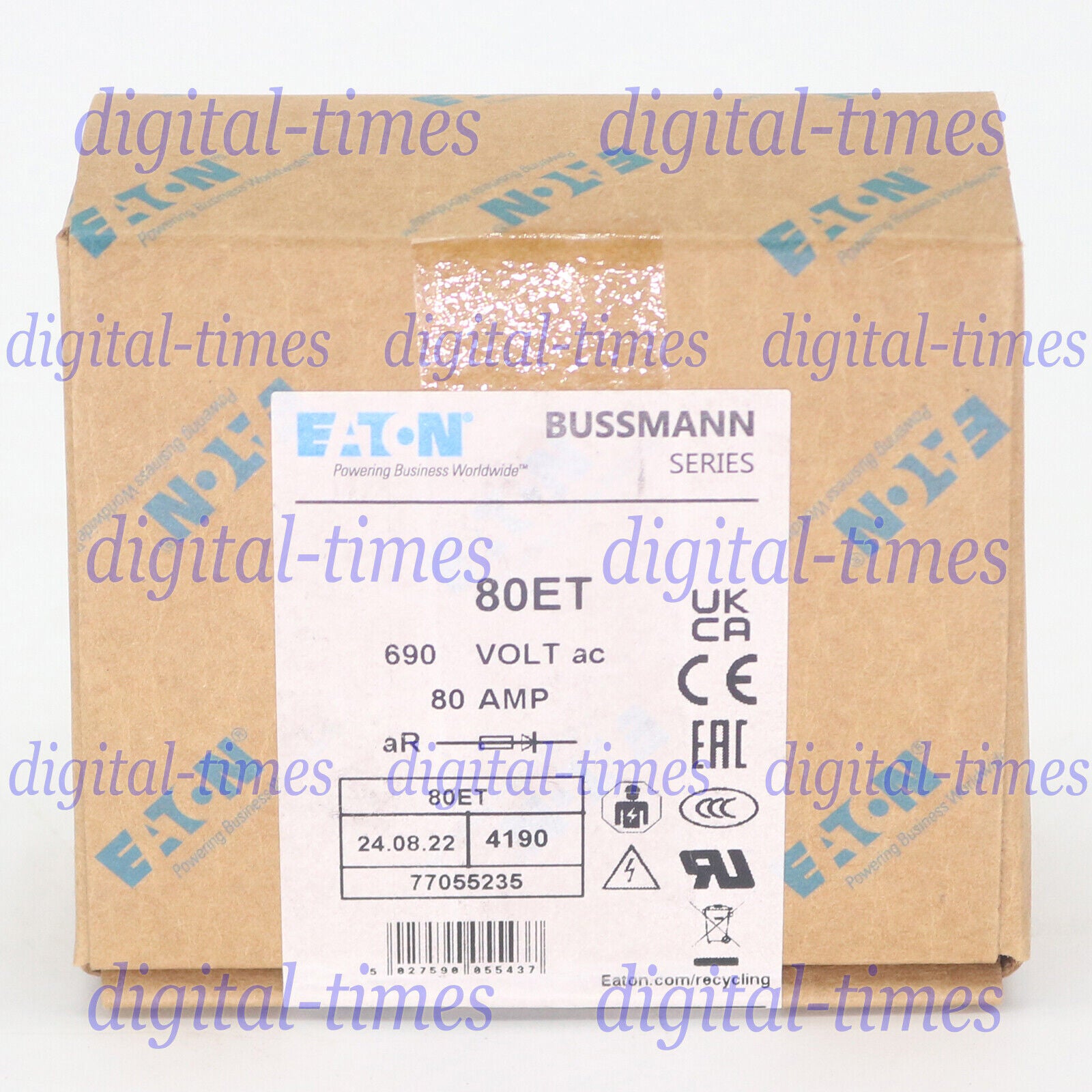 Fuse Bussmann Eaton BX88:4 80ET 80A 690V - BUSSMANN