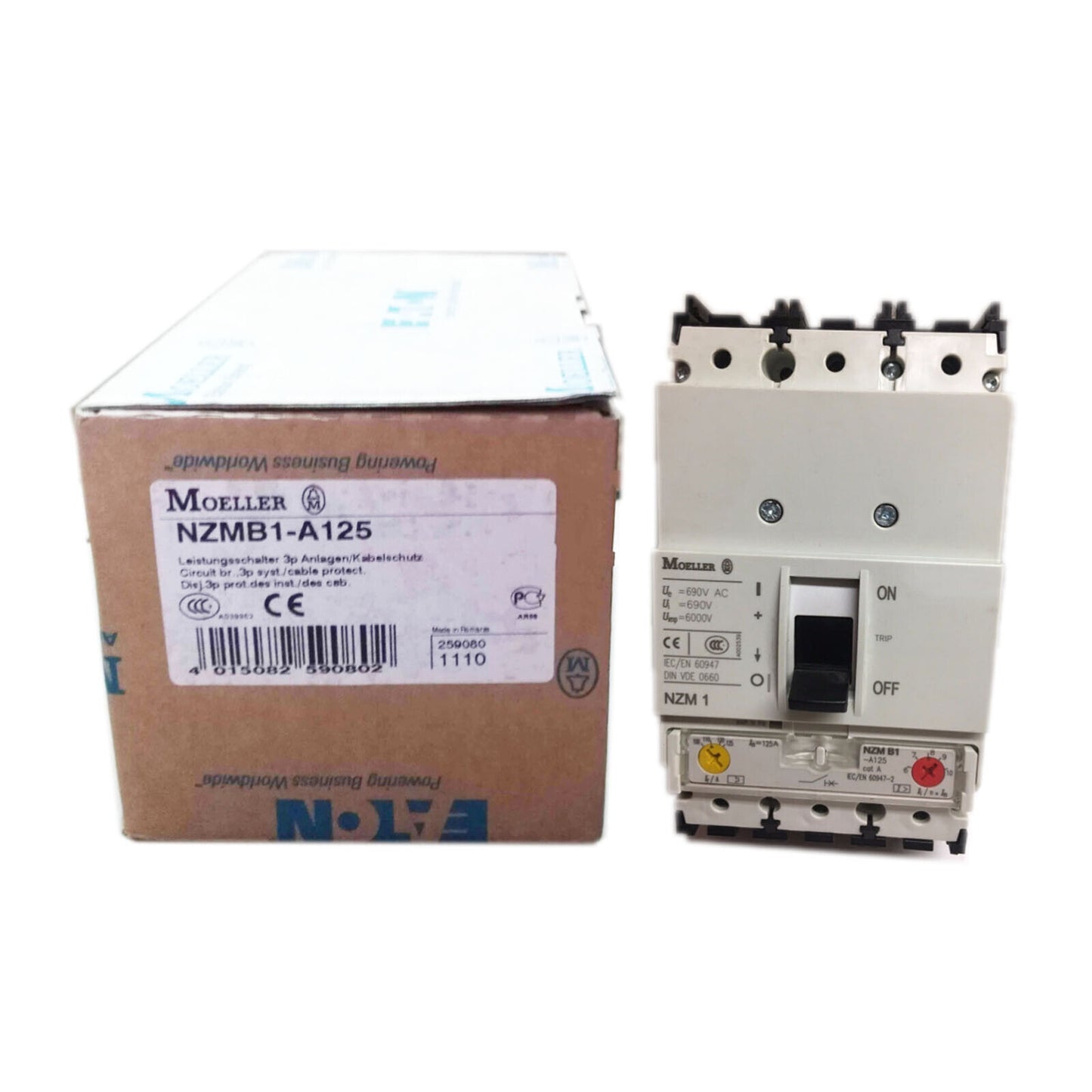 Eaton Molleher NZMB1-A125 Circuit Breaker 1-Piece - EATON