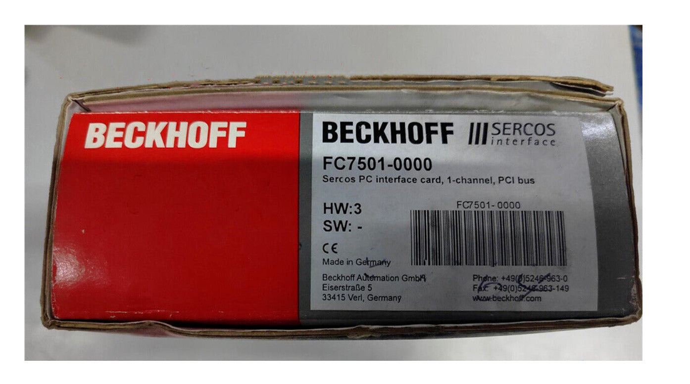 Brand New Beckhoff FC7501-0000 Interface Card PCI Bus 1 Channel - BECKHOFF