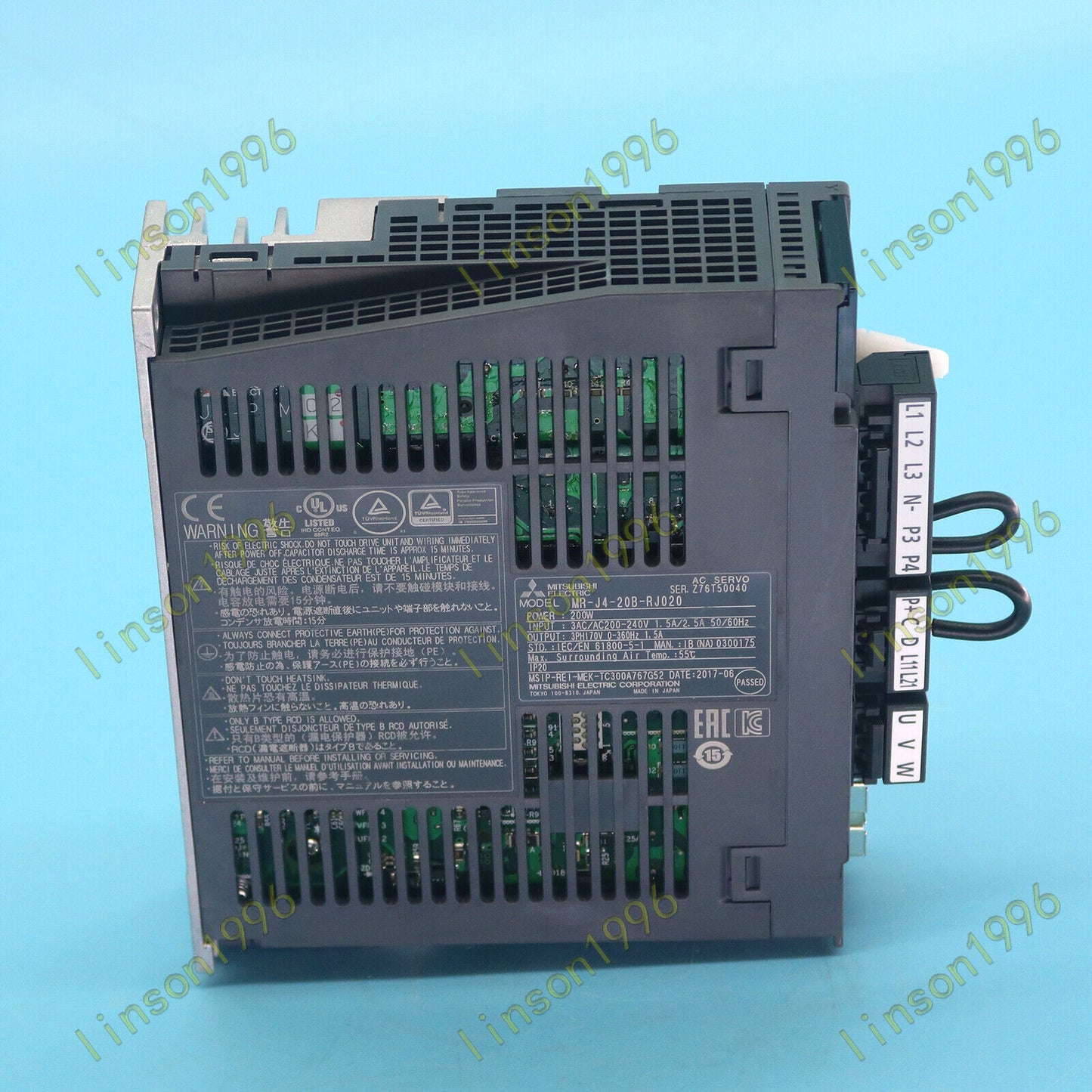 1PC Mitsubishi MR-J4-20B-RJ020 AC Servo Drive FAST SHIP - MITSUBISHI