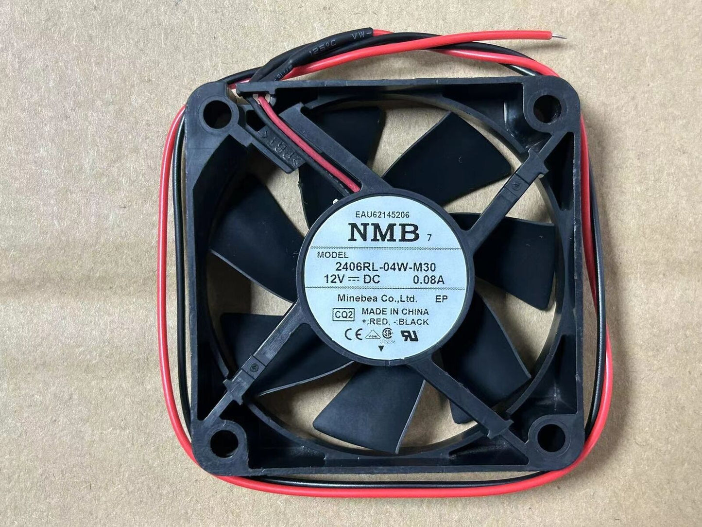 new 1 PCS NMB Fan 2406RL-04W-M30 DC12V 0.08A 6015 6CM silent cooling fan 2-wire