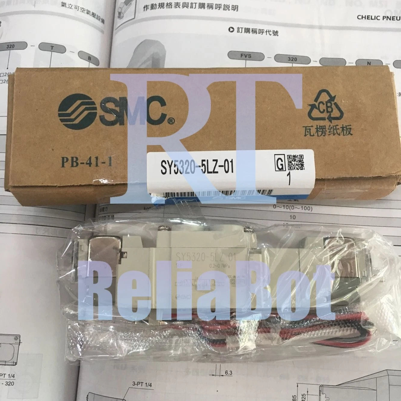 1PC SMC SY5320-5LZ-01 SY53205LZ01 Solenoid Valve