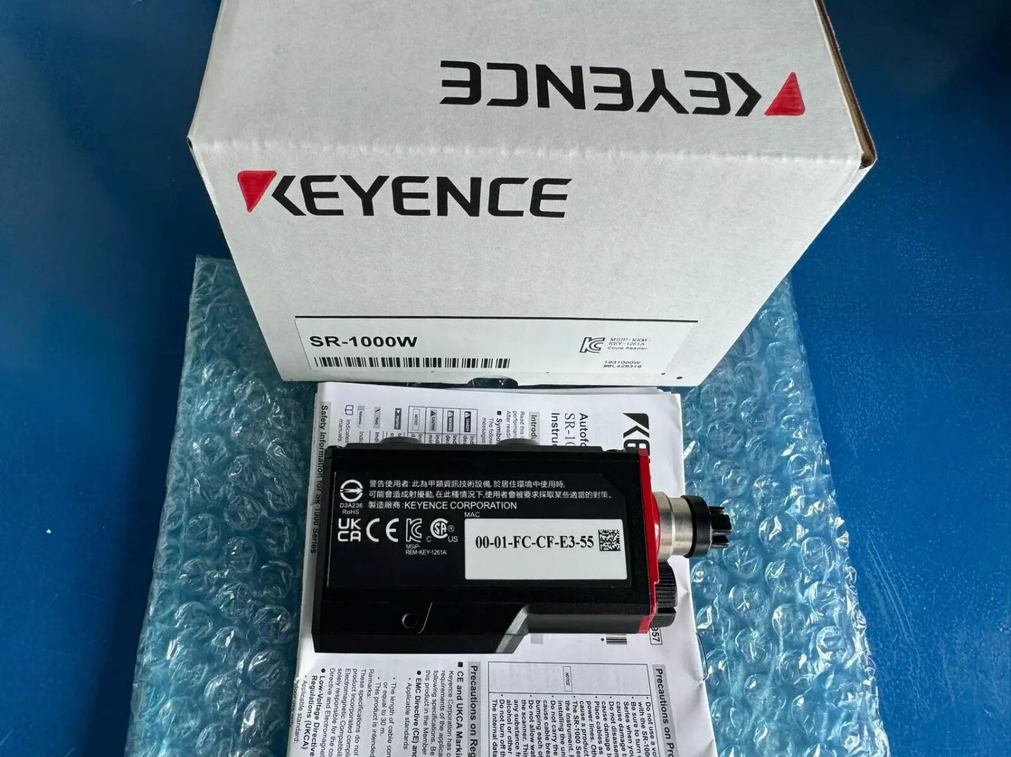 One Keyence SR-1000W Barcode Reader Scanner Sensor ping