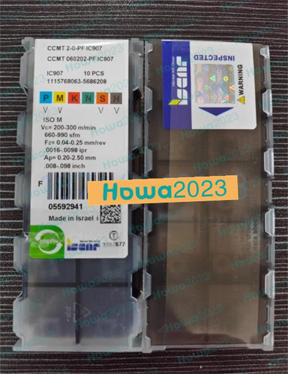 10Pcs/BoxIscar CCMT060202-PF IC907 CCMT2-0-PF CNC Turning Blade Carbide Insert