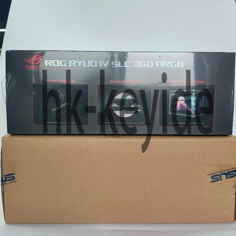 ASUS ROG RYUO IV 360 ARGB AIO Liquid CPU Cooler 360mm Radiator,~