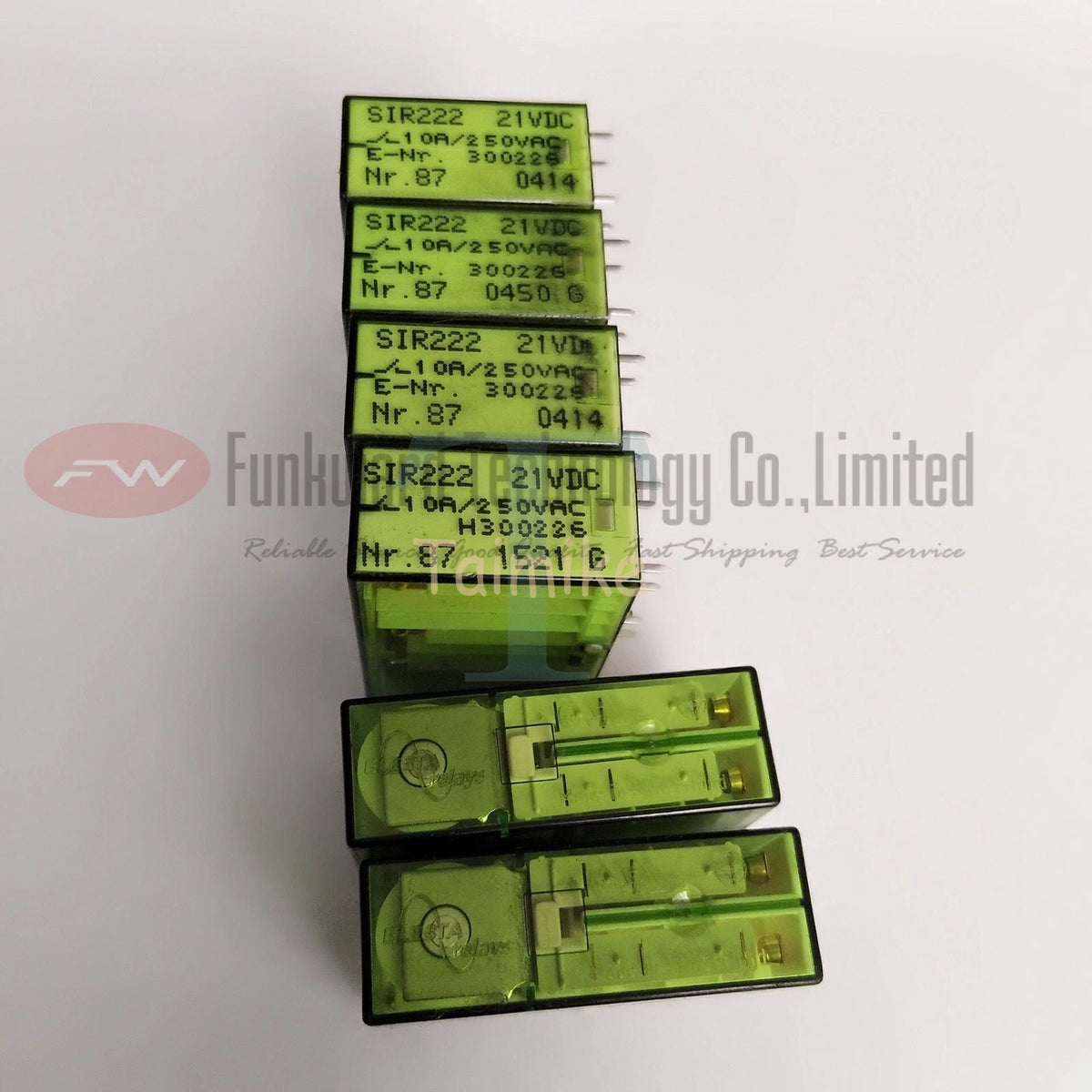 SIR222 21VDC Safety Relay 10A 21VDC 250VAC 14 Pins x 1PC