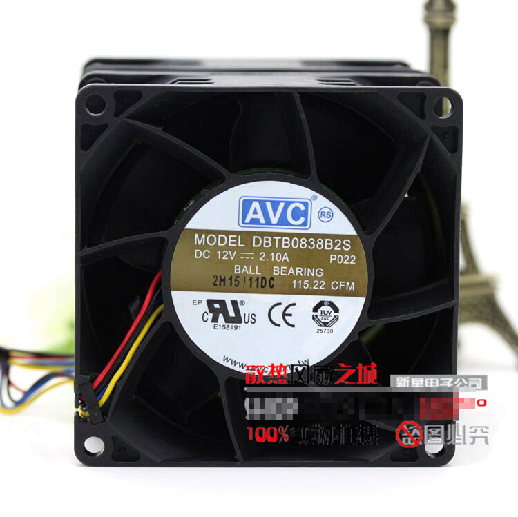 1pcs AVC DBTB0838B2S 8076 12V 4.2A 8cm high speed violent fan