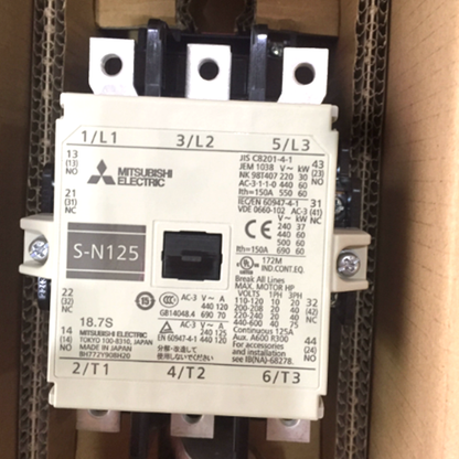 Mitsubishi S-N125 Electromagnetic Contactor AC110V - MITSUBISHI