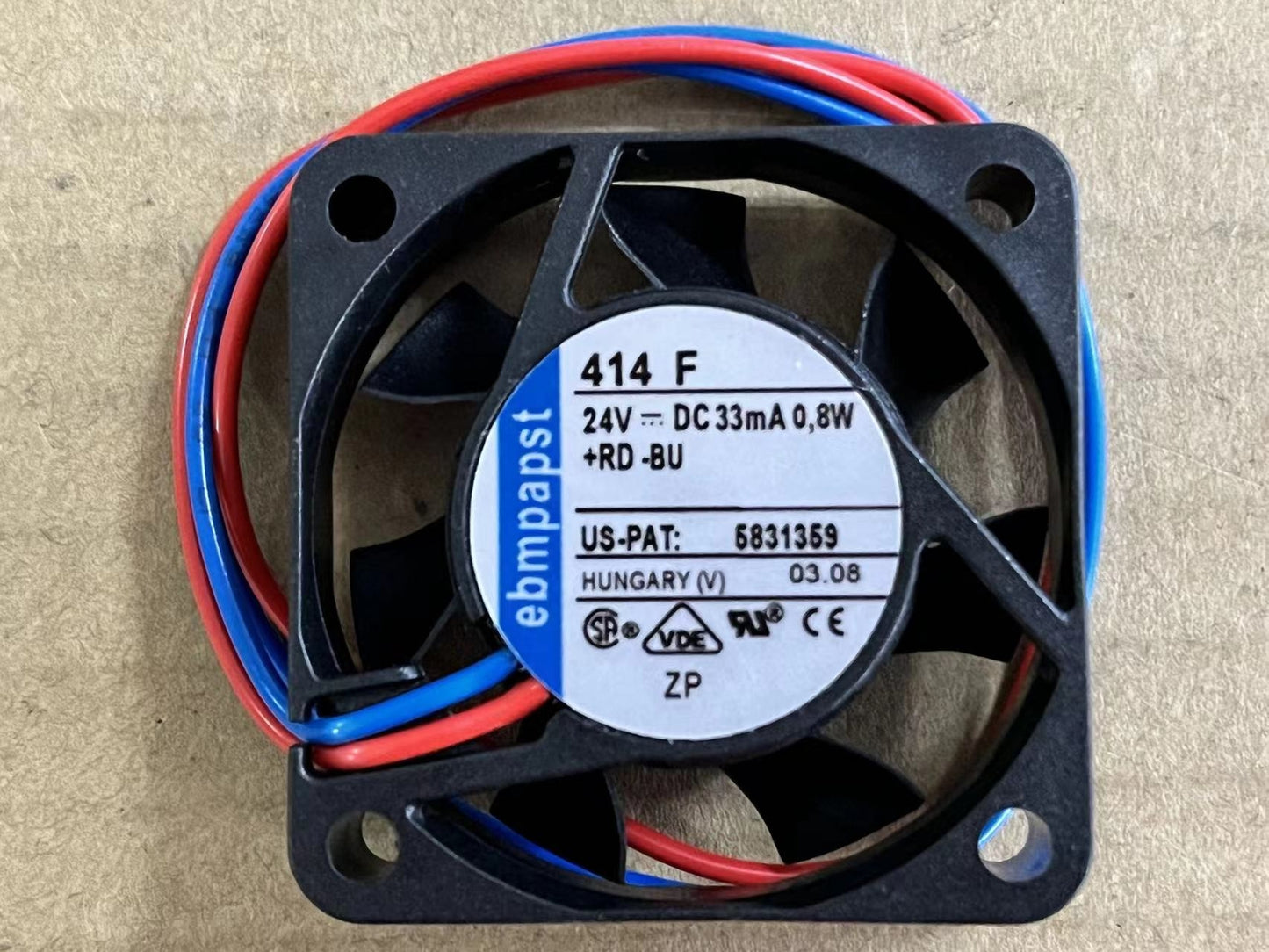 used 1pc for TYP 414F fan 24V 0.8W 4CM 4010 inverter fan 2 wire